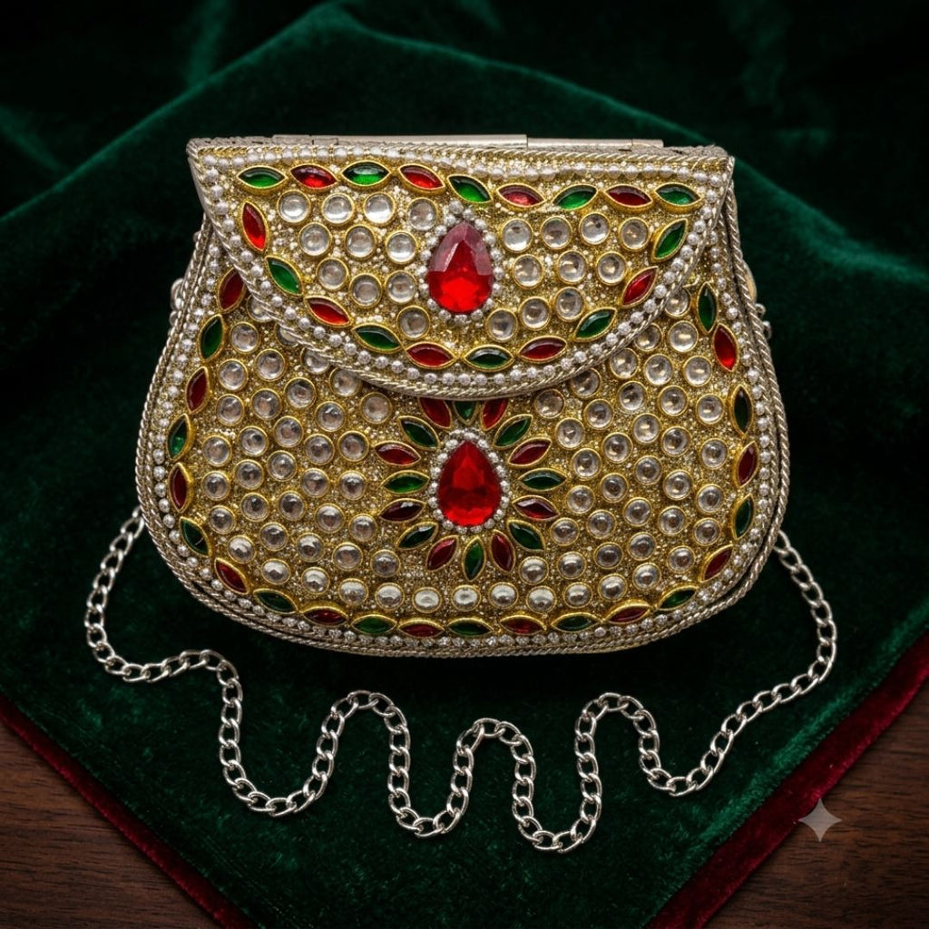 Kundan Mini Clucth - 37
