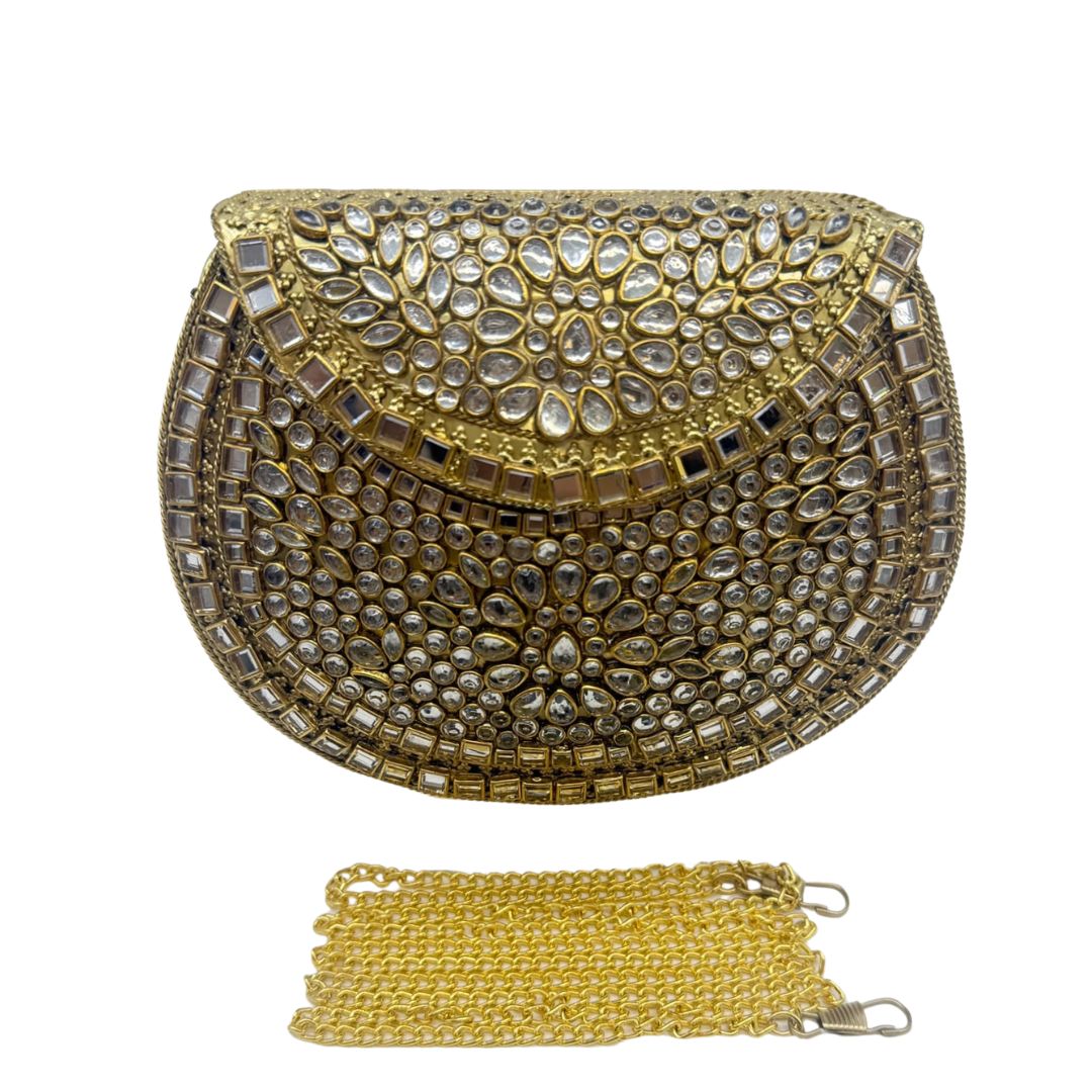 Kundan Pearl Clutch - 5