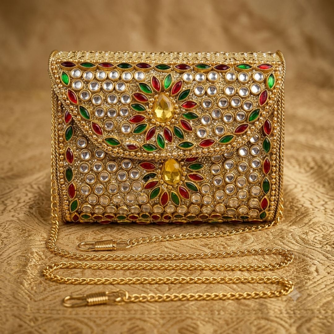 Kundan Mini Clucth - 40