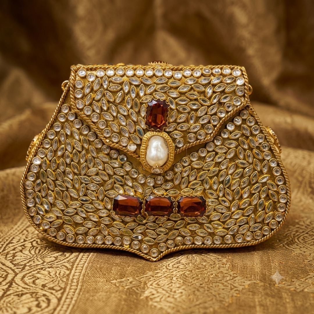 Kundan Mini Clucth - 58