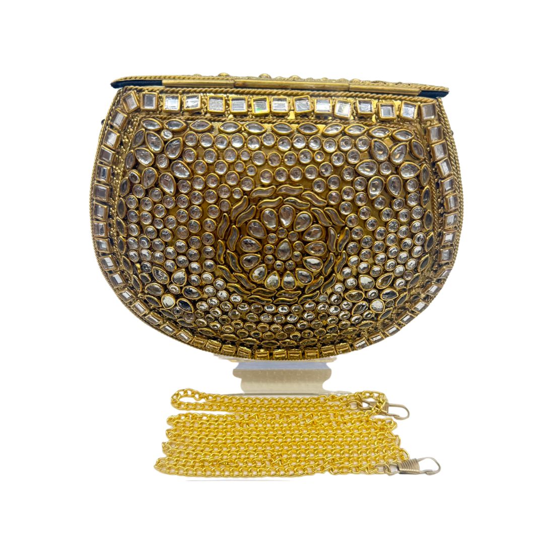 Kundan Pearl Clutch - 5