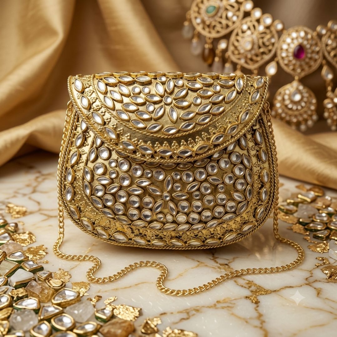 Kundan Mini Clucth - 24