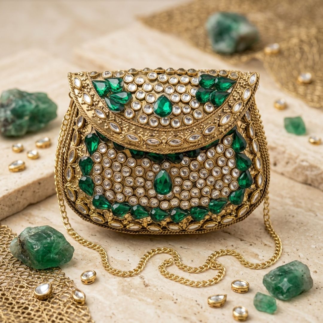 Kundan Mini Clucth - 23