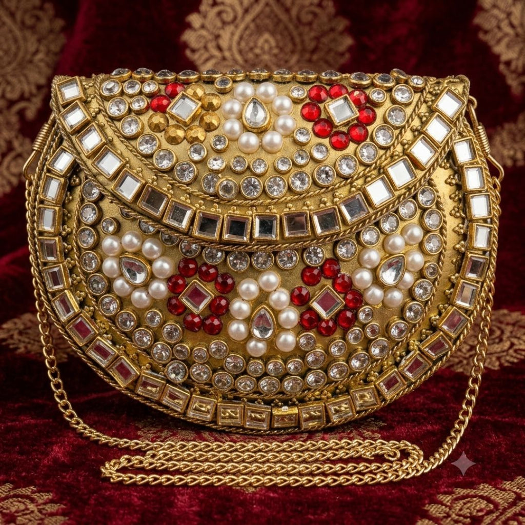 Kundan Mini Clucth - 42