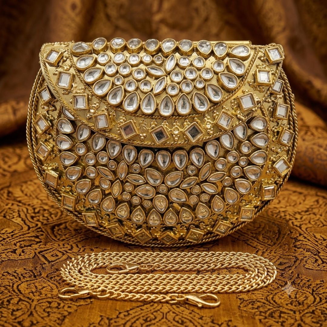Kundan Mini Clucth - 43