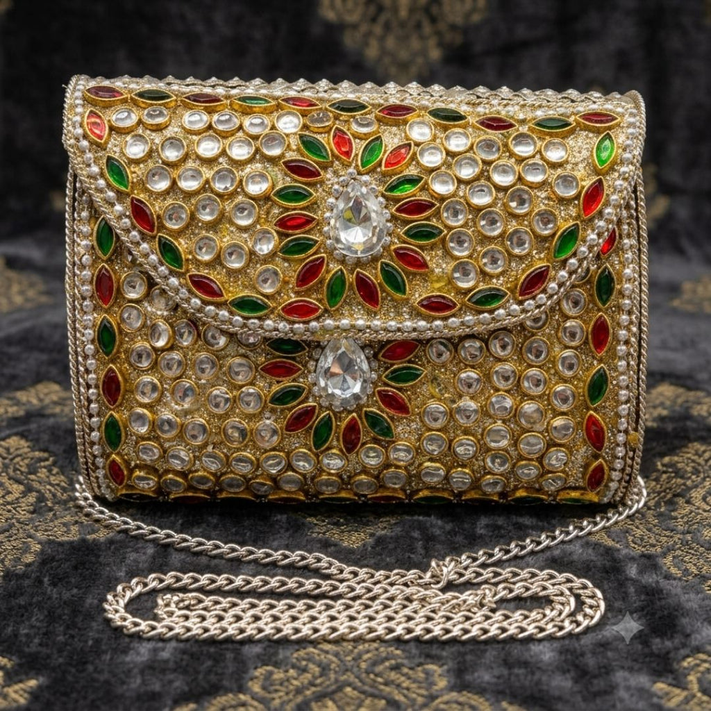 Kundan Mini Clucth - 49