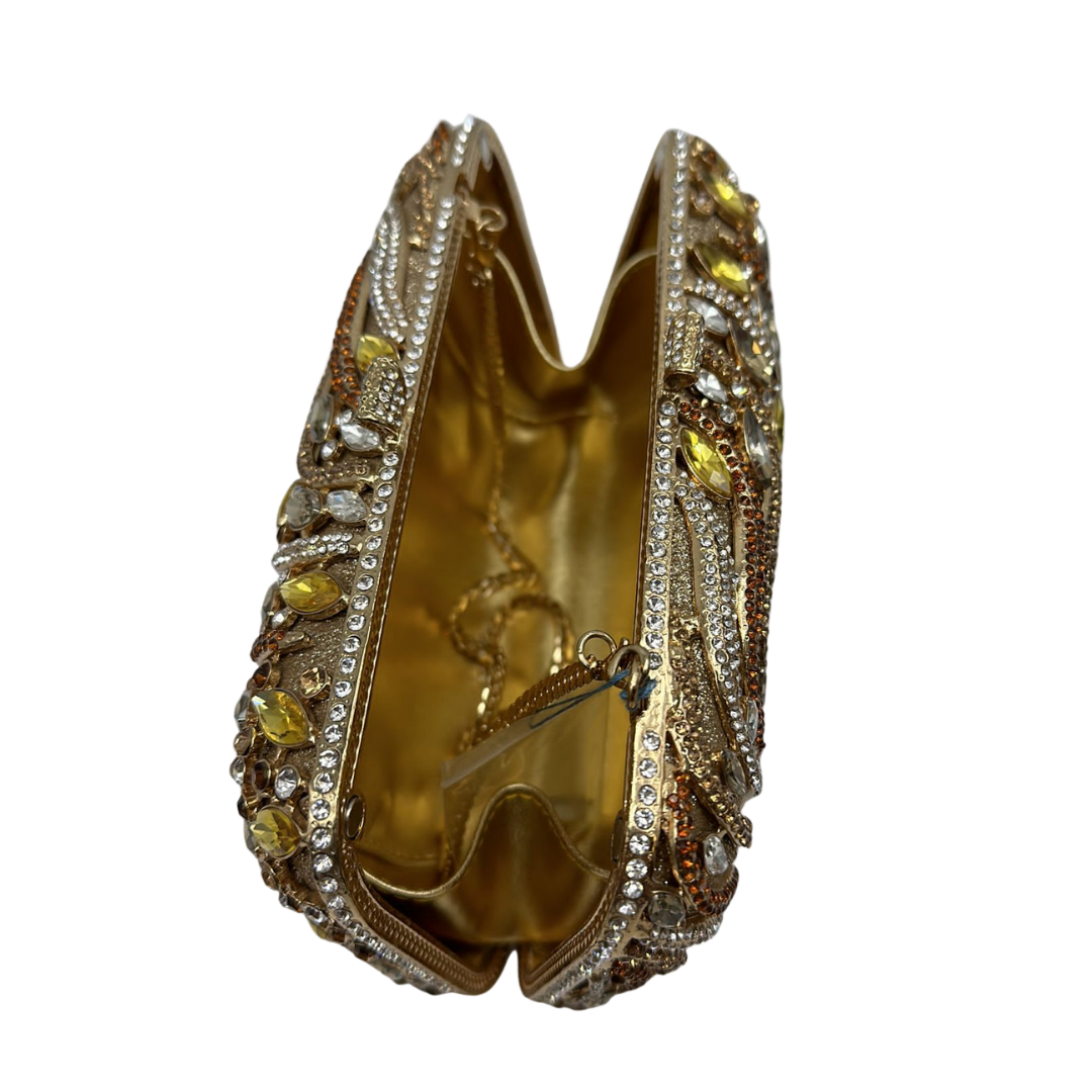 Copper Silver Wave Clutch