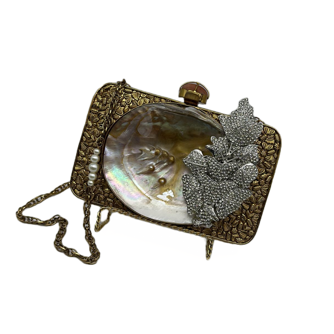Golden Pearl Clutch