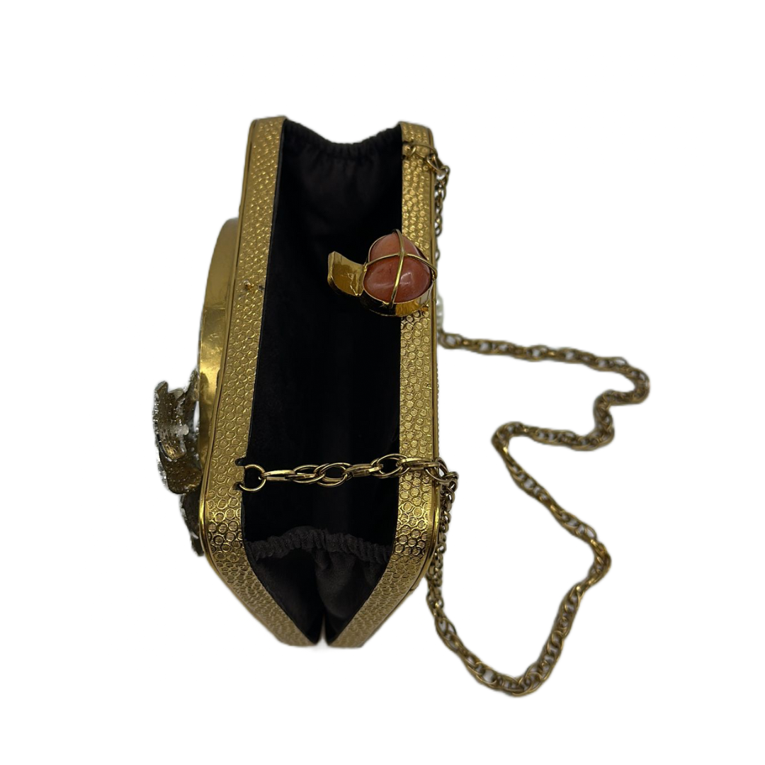 Golden Pearl Clutch