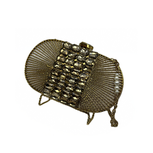 Copper Bean Pearl Clutch