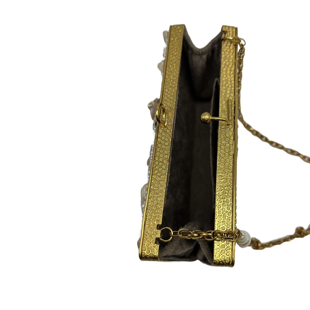 Silver Stones Clutch