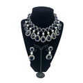 American Diamond Set in Sapphire Blue