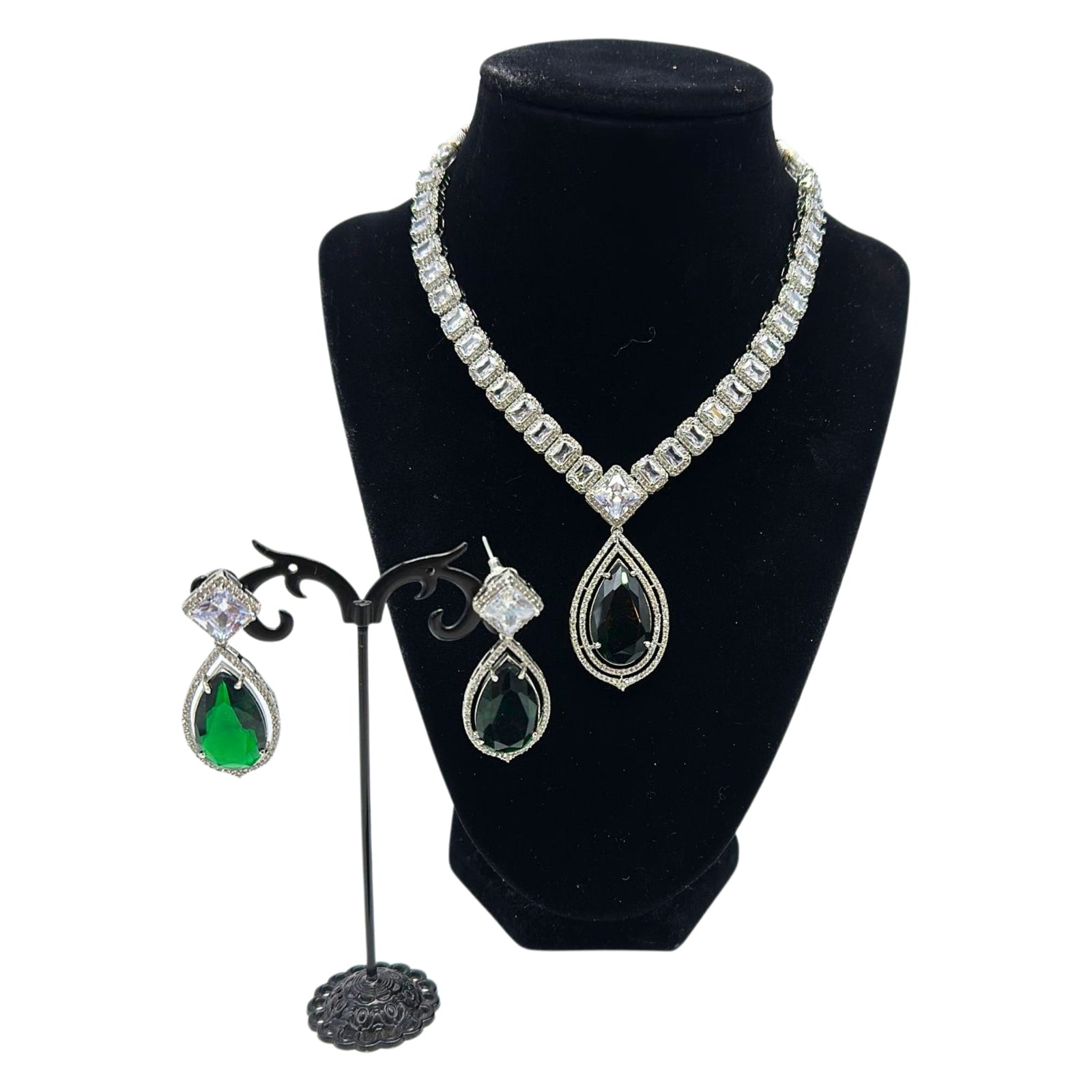 American Diamonds Droplets Style Set