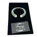 American Diamond Bangle with Mint Green Stones