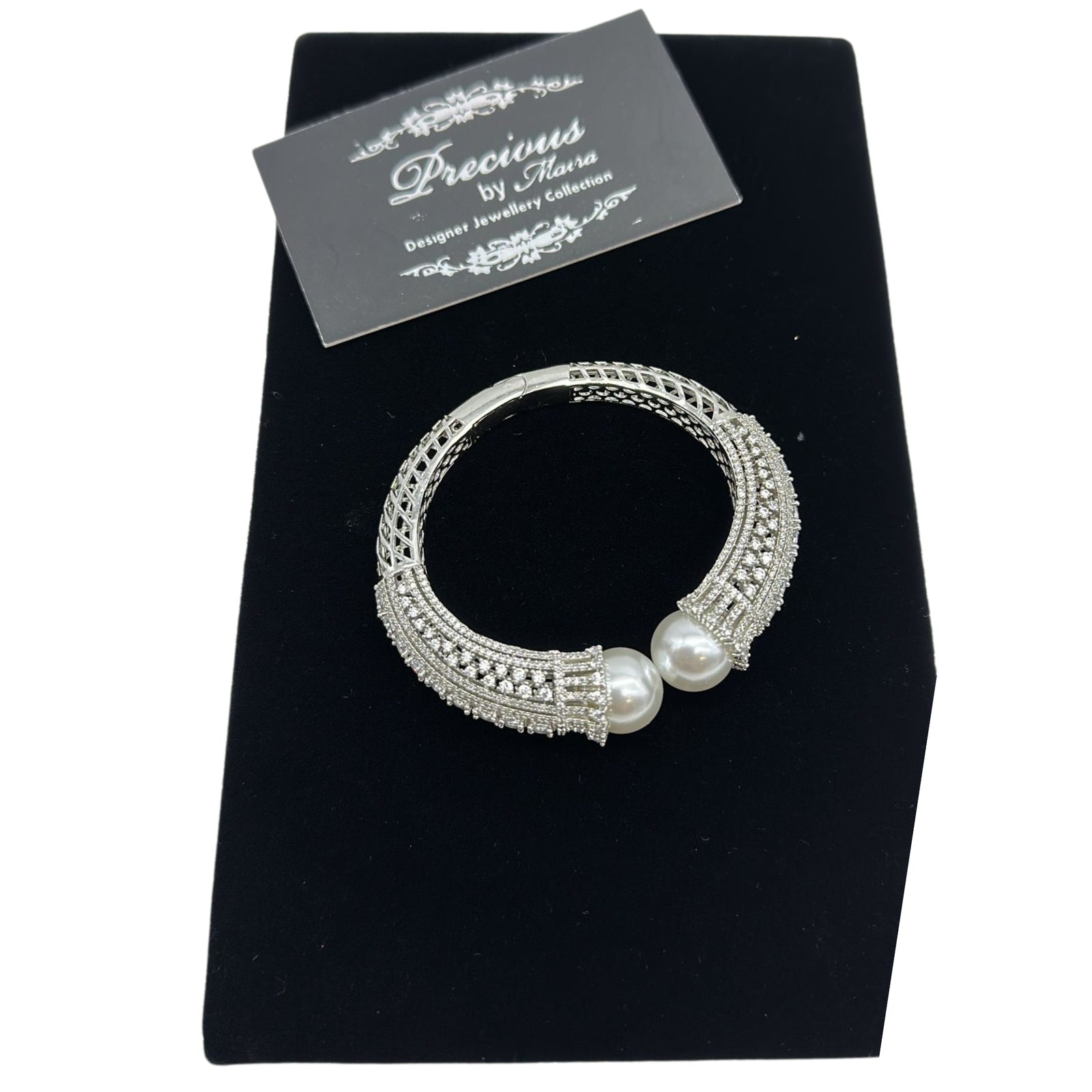 American Diamond Bracelets with Pearls