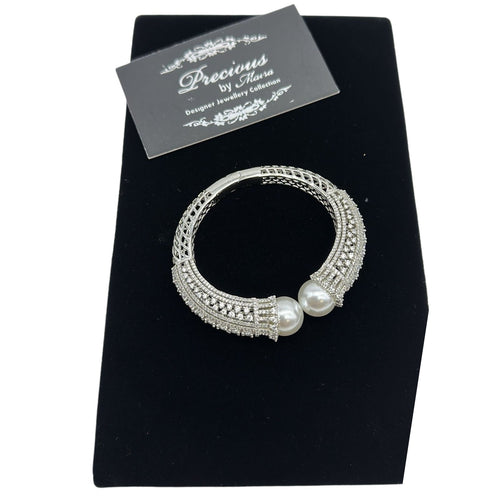 American Diamond Bracelets with Pearls