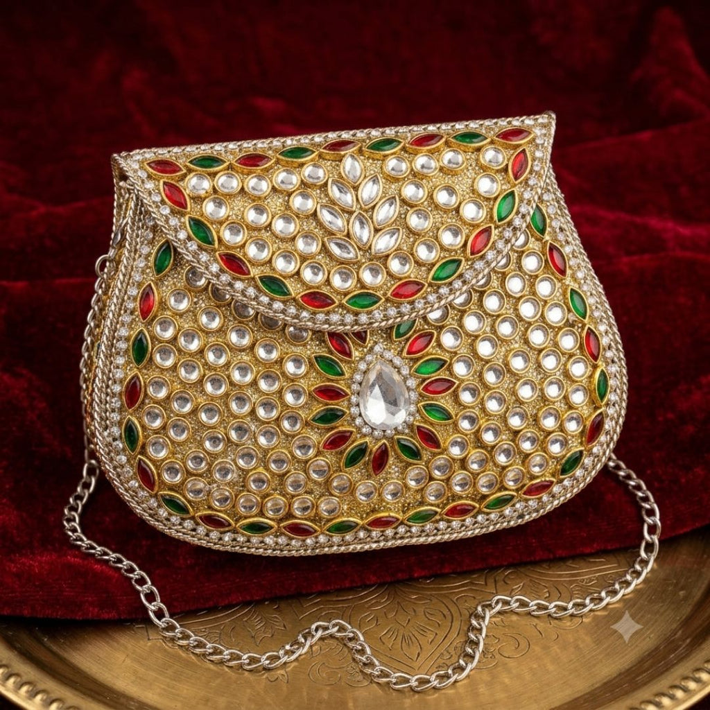 Kundan Mini Clucth - 34