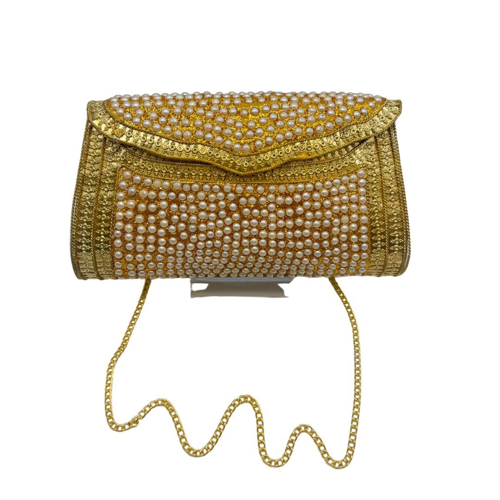 Kundan Pearl Clutch - 2