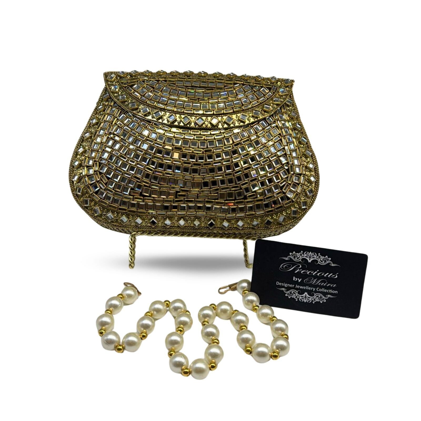 Bangle Box Kundan Clutch