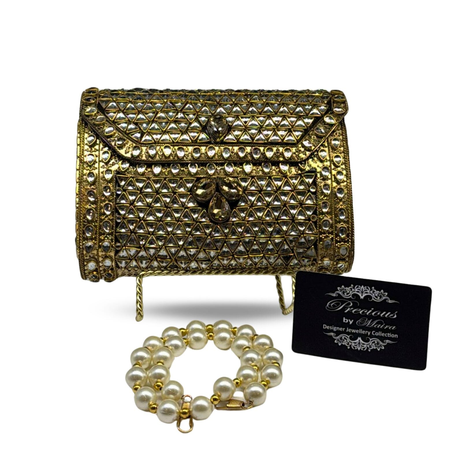 Artisan Kundan Clutch