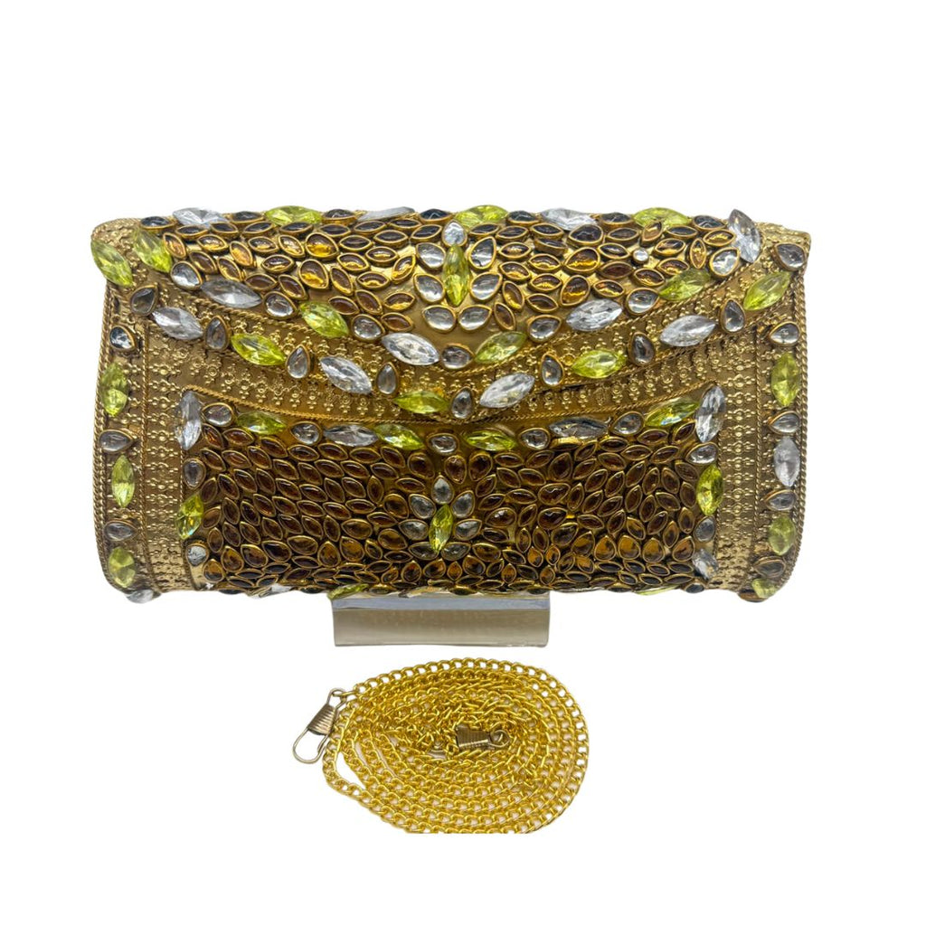 Kundan Pearl Clutch - 3