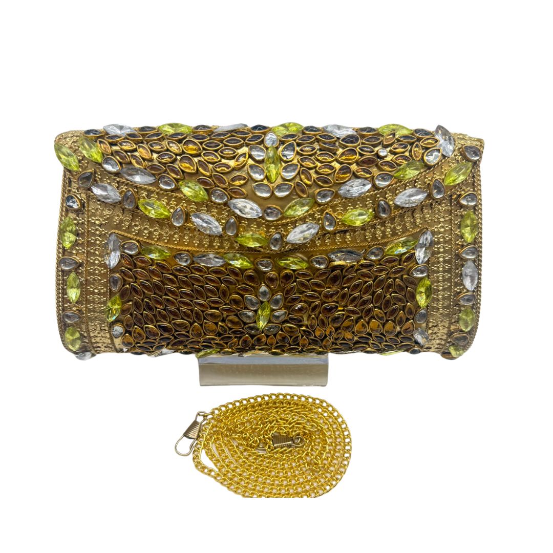 Kundan Pearl Clutch - 3