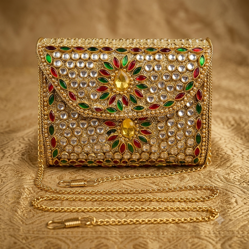 Kundan Mini Clucth - 40