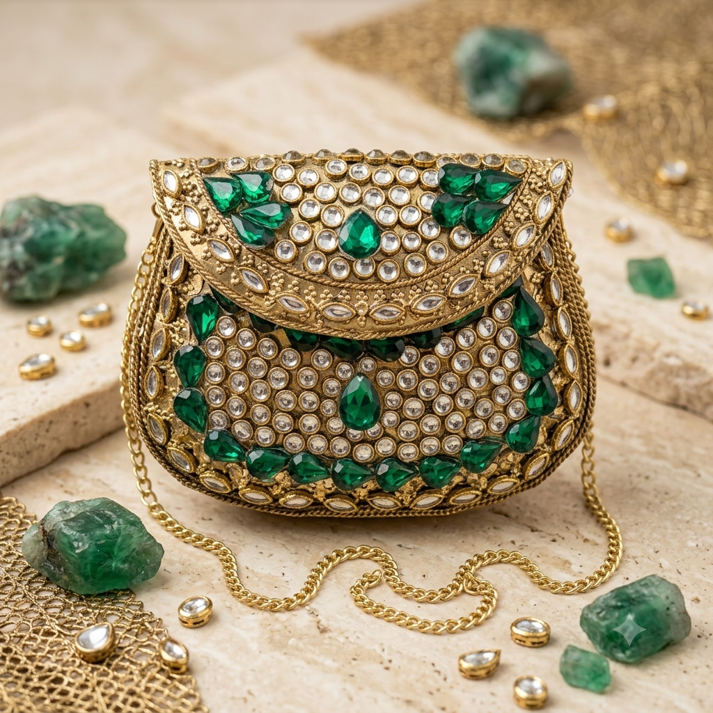 Kundan Mini Clucth - 23