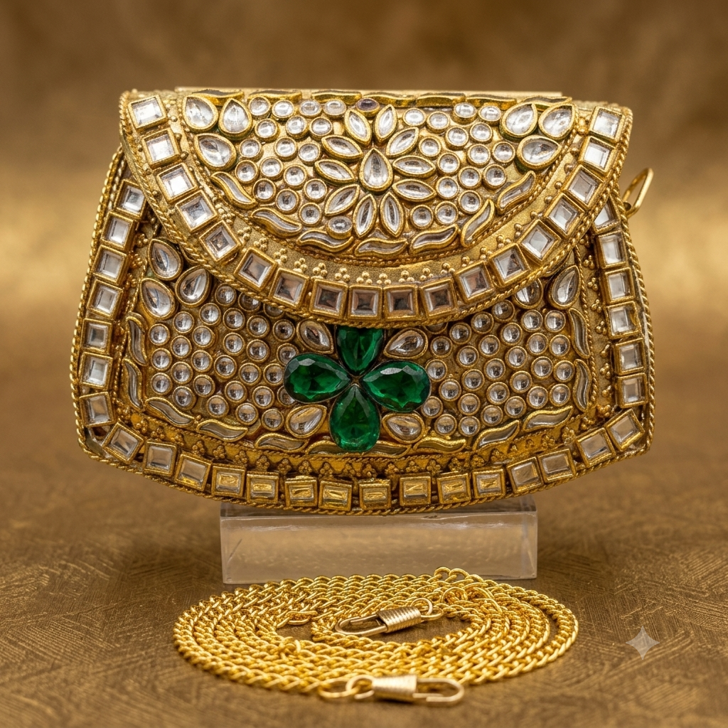 Kundan Mini Clucth - 28