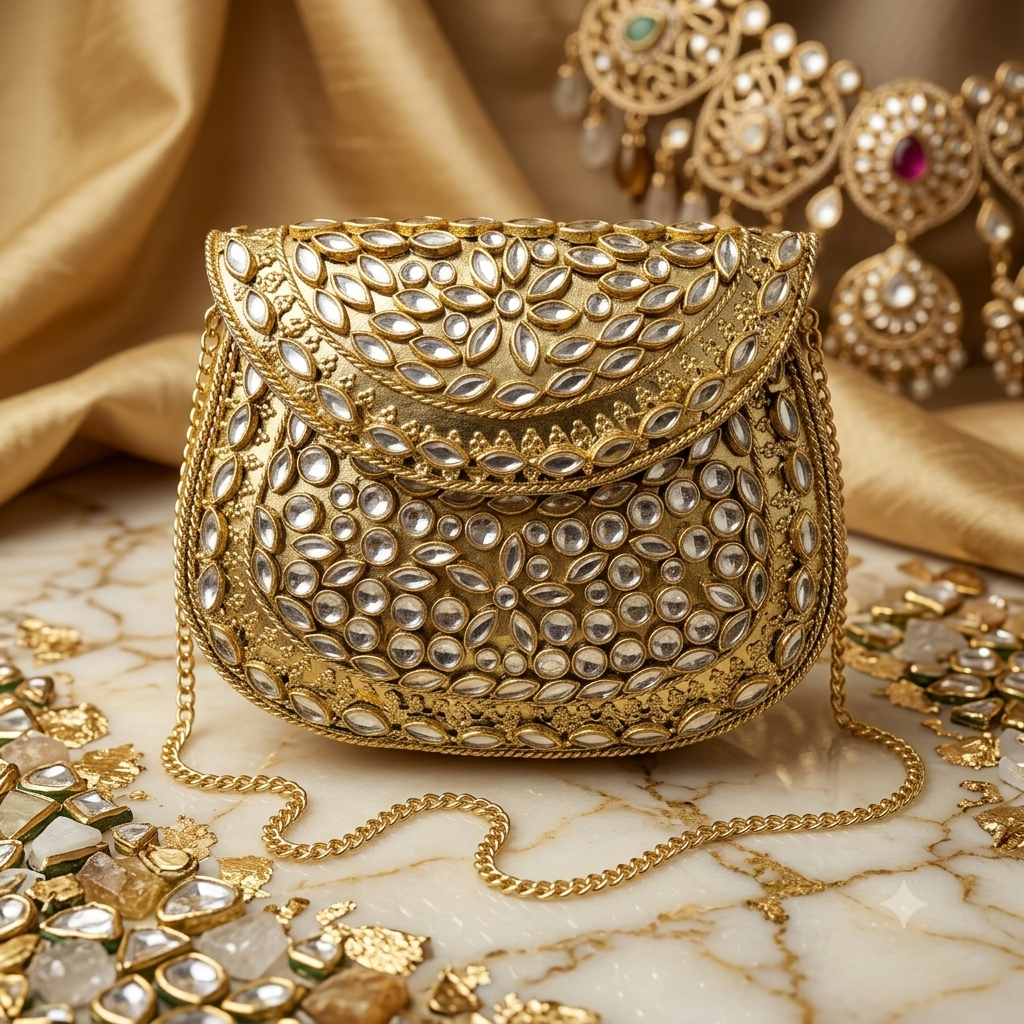 Kundan Mini Clucth - 24