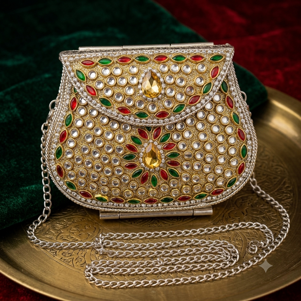 Kundan Mini Clucth - 36