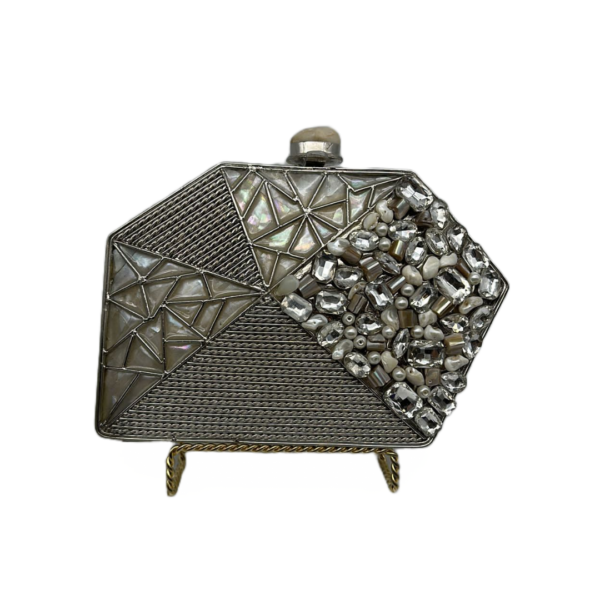 Hexagon Pearl Clutch