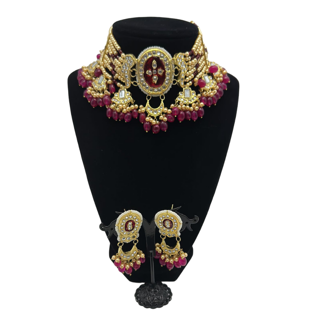 Kundan Minakari Choker Set