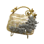 Golden Flowers Clutch