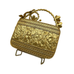 Golden Flowers Clutch