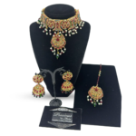 Multi choker with matching earrings and Tikka