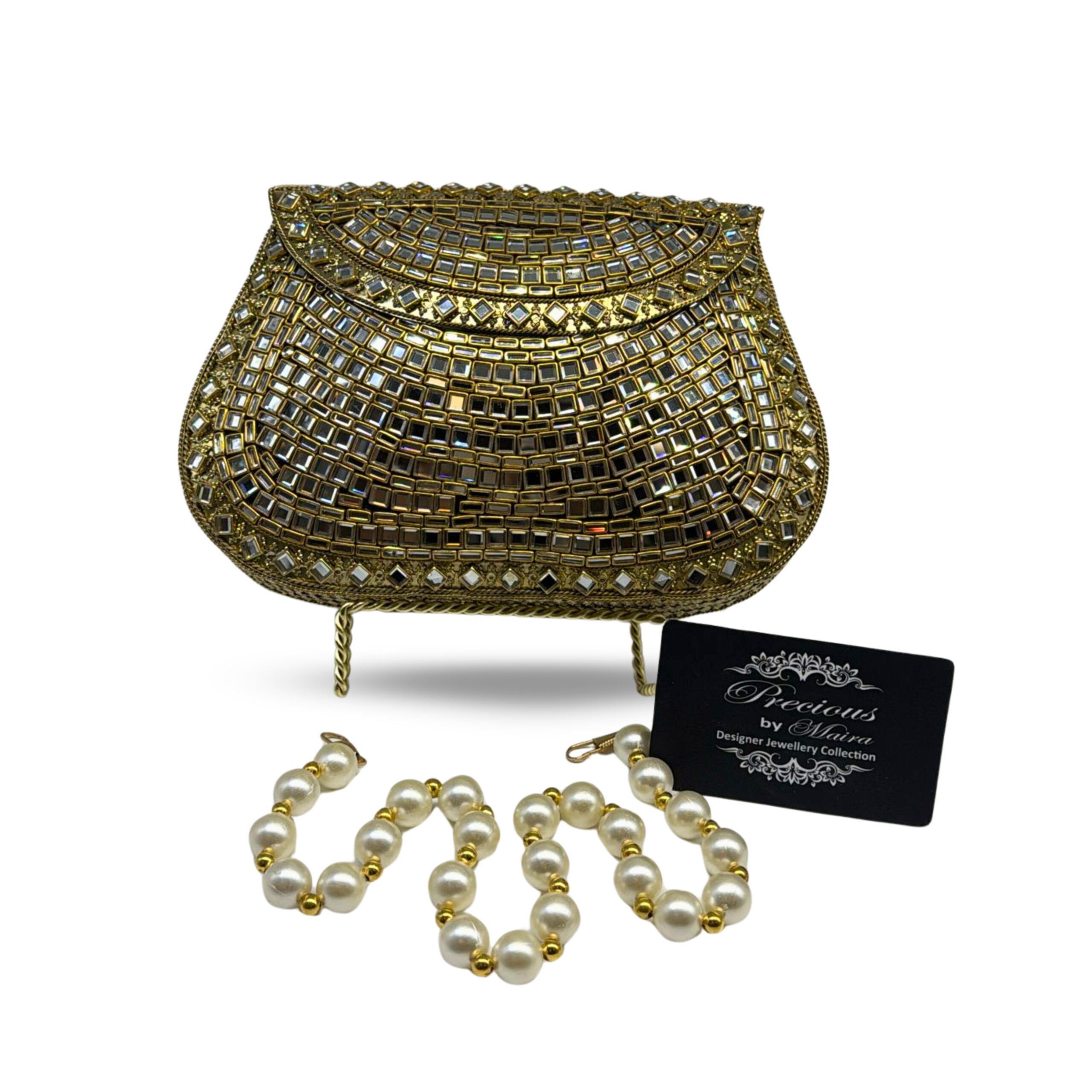 Bangle Box Kundan Clutch