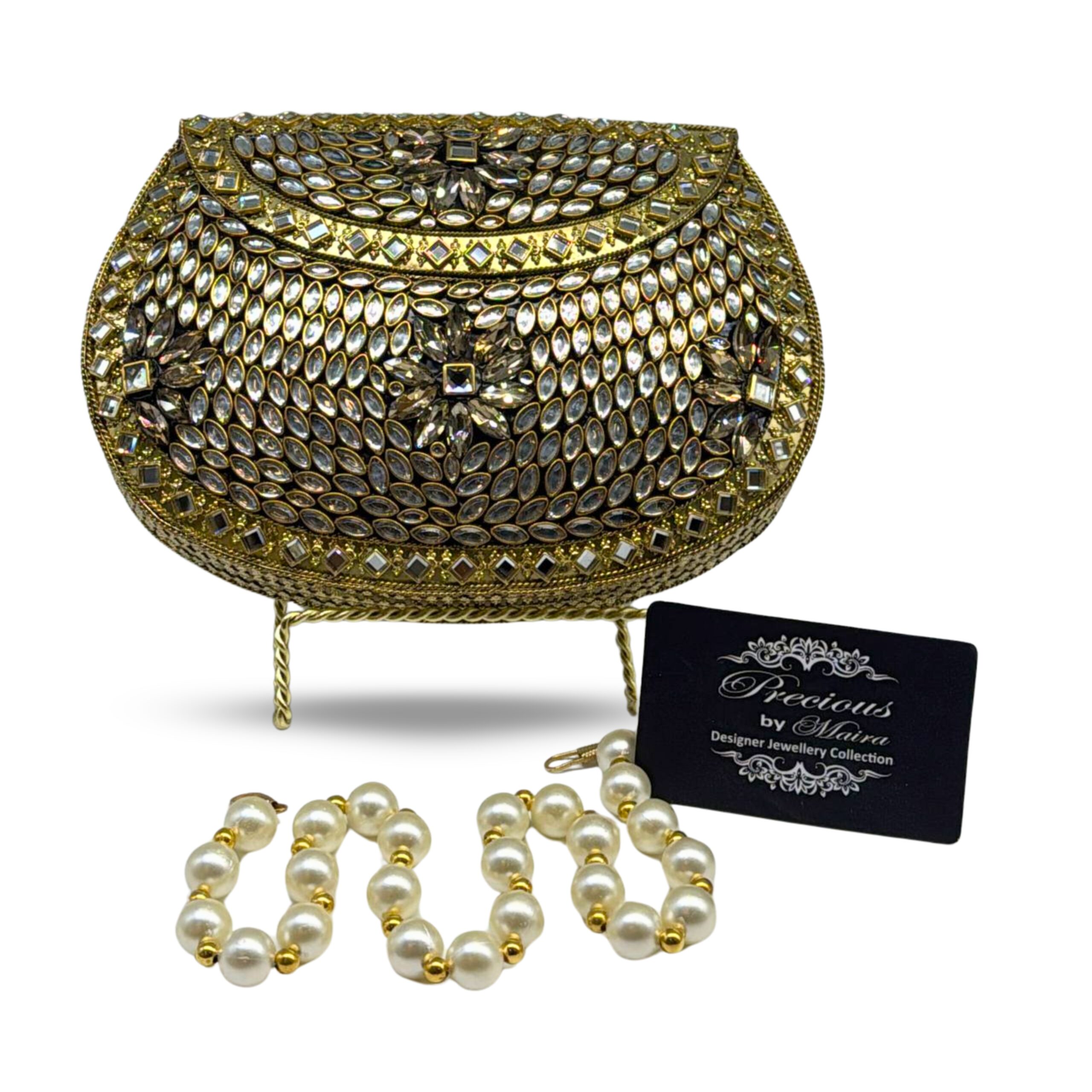 Zahra Gul Kundan Clutch
